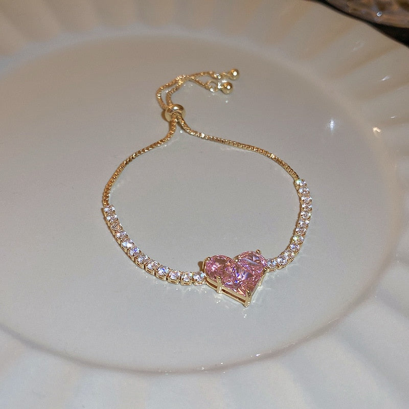 Amora™ Crystal Heart Bracelet