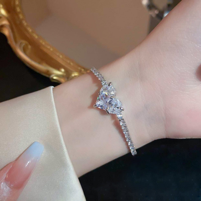 Amora™ Crystal Heart Bracelet