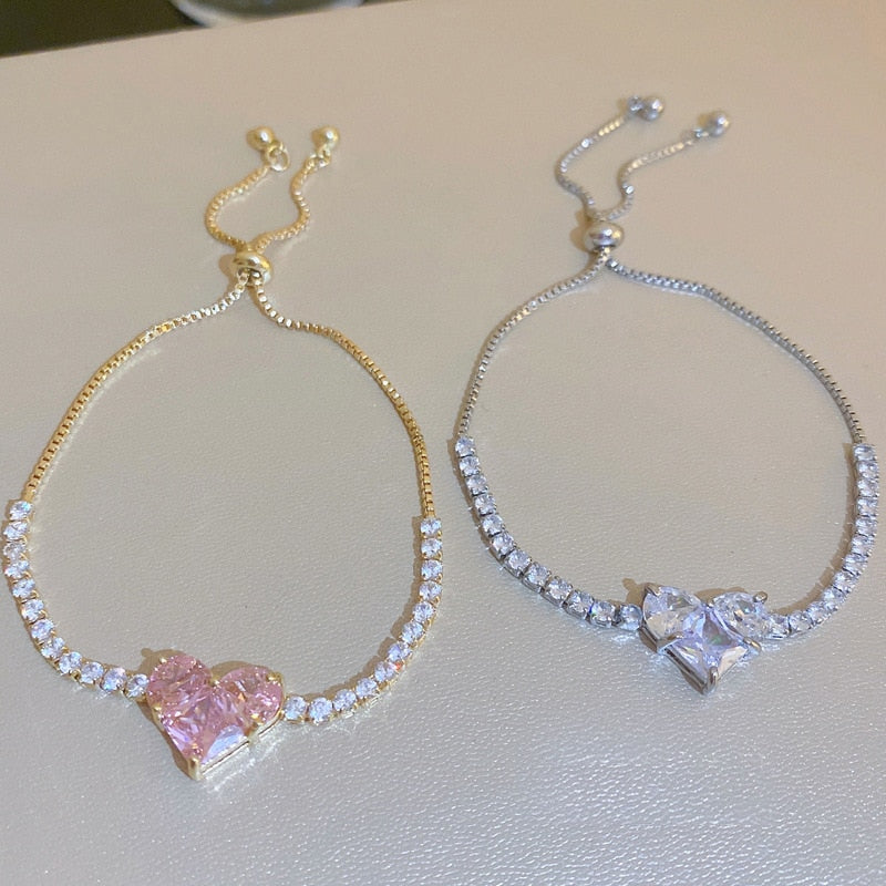 Amora™ Crystal Heart Bracelet