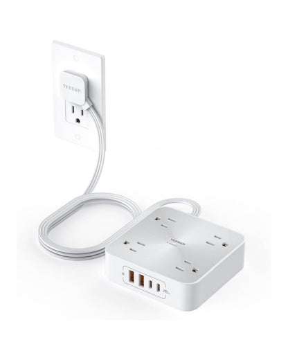 FlushCharge Pro Flat Plug Power Strip